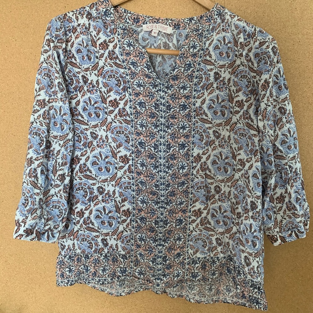LOWBALLS ACCEPTED patterned floral blouse